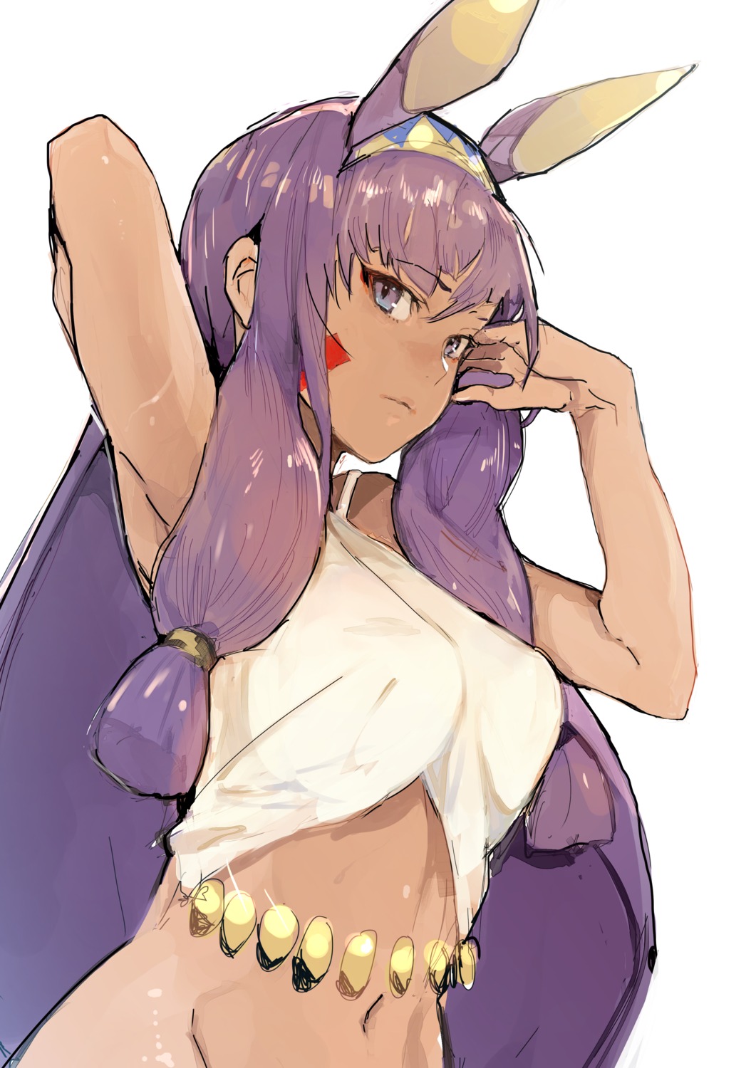 animal_ears bottomless bunny_ears fate/grand_order hiranko nitocris_(fate/grand_order)