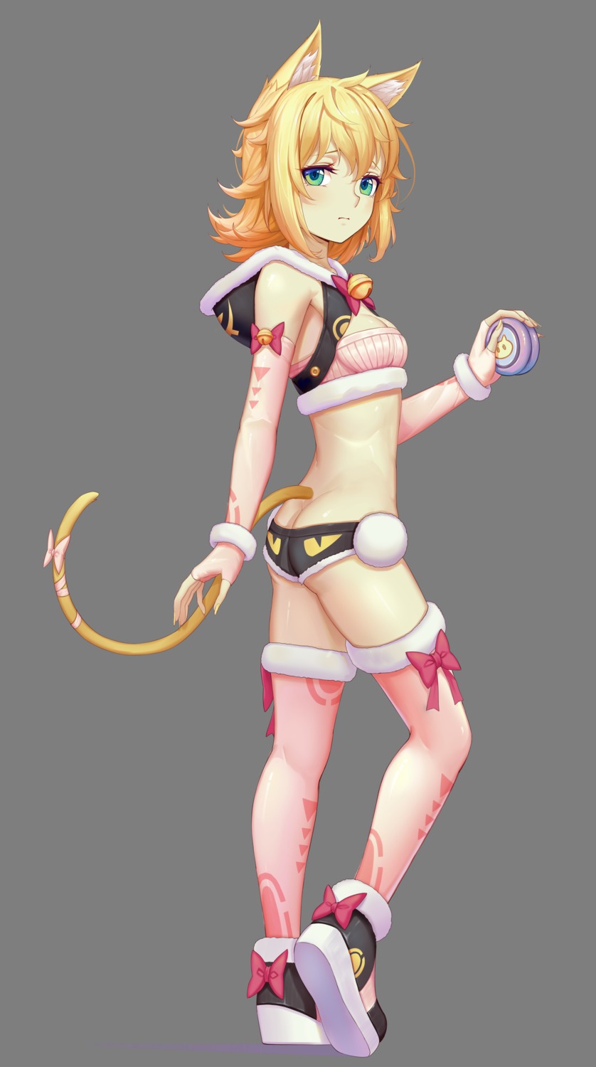 animal_ears ass cleavage nekomimi sonikey0_0 tail thighhighs transparent_png