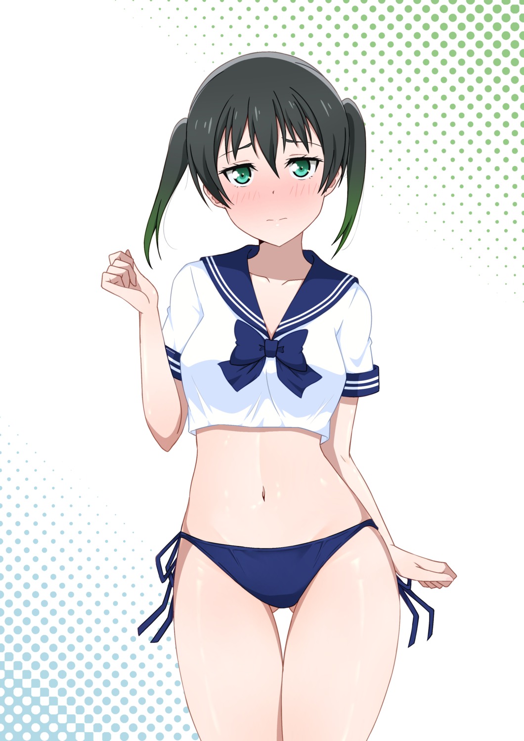 bikini hoenn_(jgm1102) love_live!_nijigasaki_high_school_idol_club seifuku swimsuits takasaki_yuu