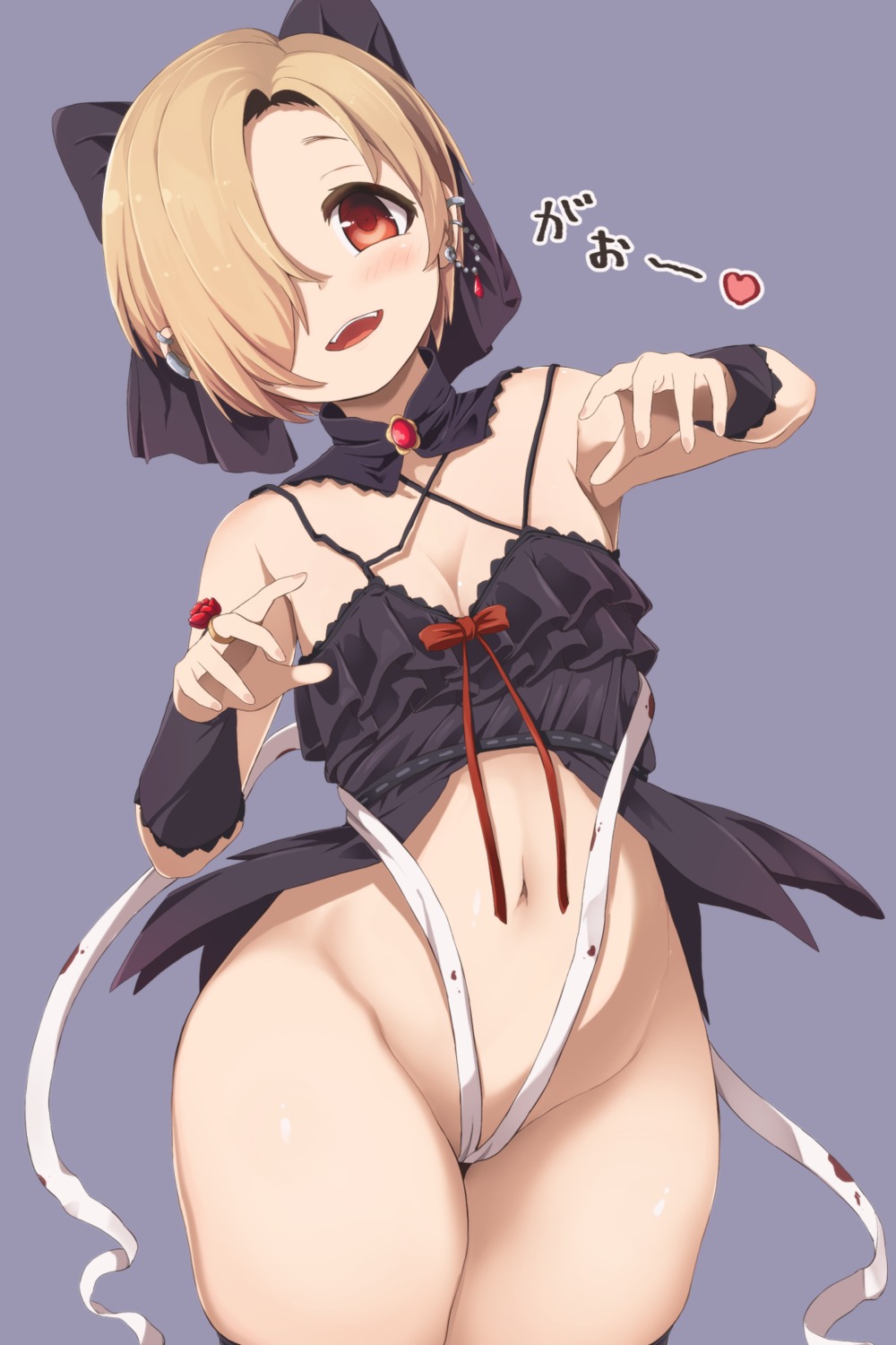 bandages blood bottomless cleavage lingerie shirasaka_koume tagme the_idolm@ster the_idolm@ster_cinderella_girls