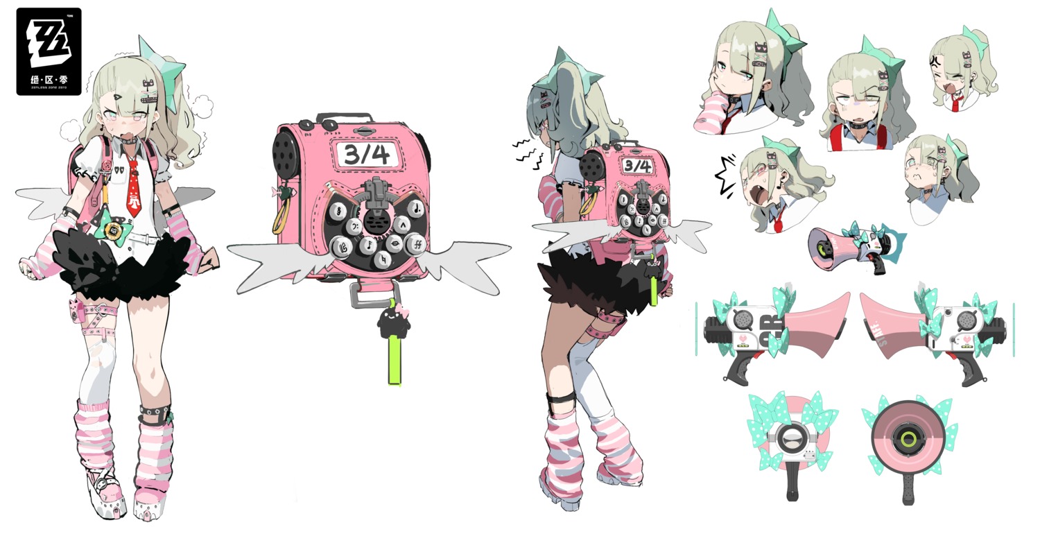 character_design expression garter stockings sunna_(zenless_zone_zero) tagme thighhighs wings zenless_zone_zero