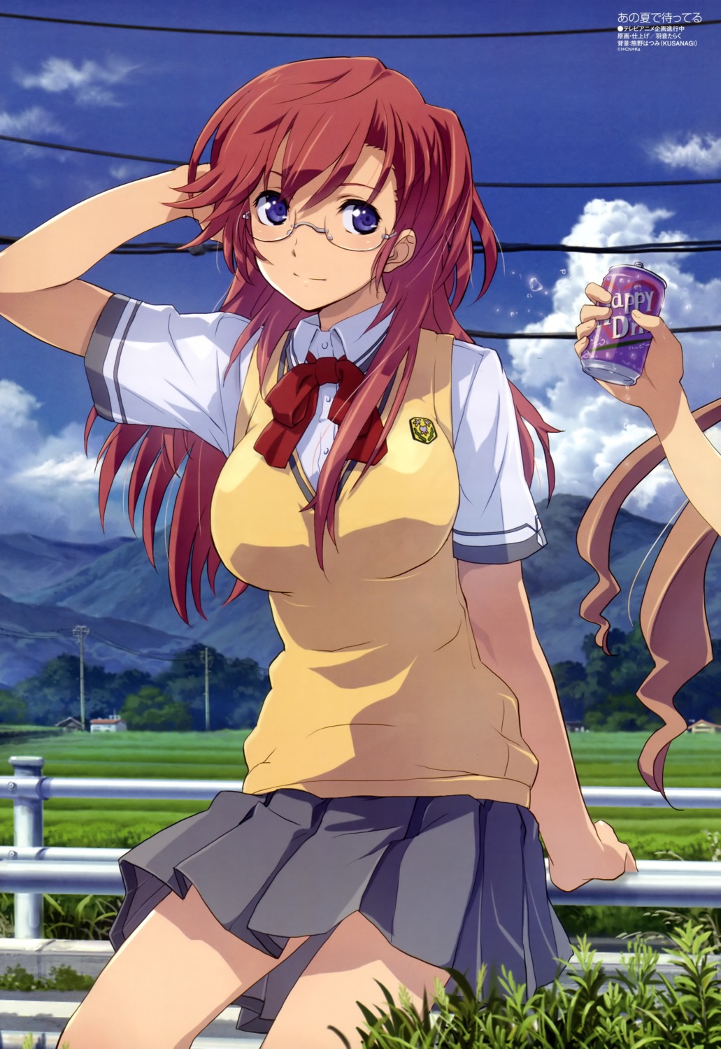 ano_natsu_de_matteru megane seifuku takatsuki_ichika uon_taraku