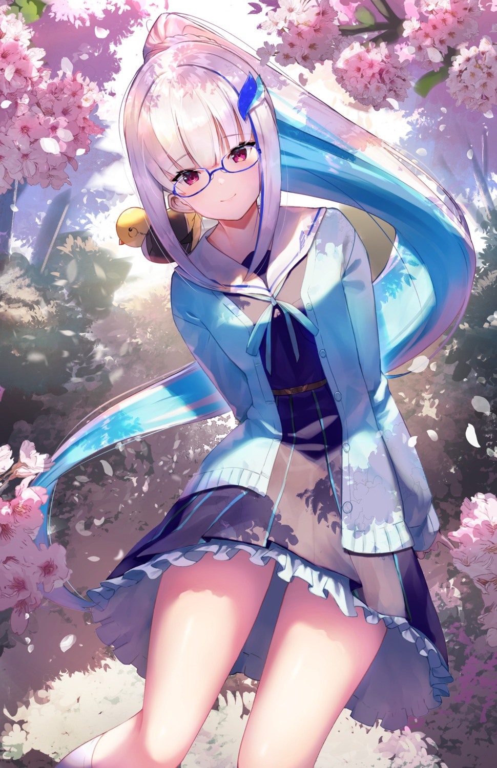 artist_revision lize_helesta megane nijisanji scottie seifuku sweater