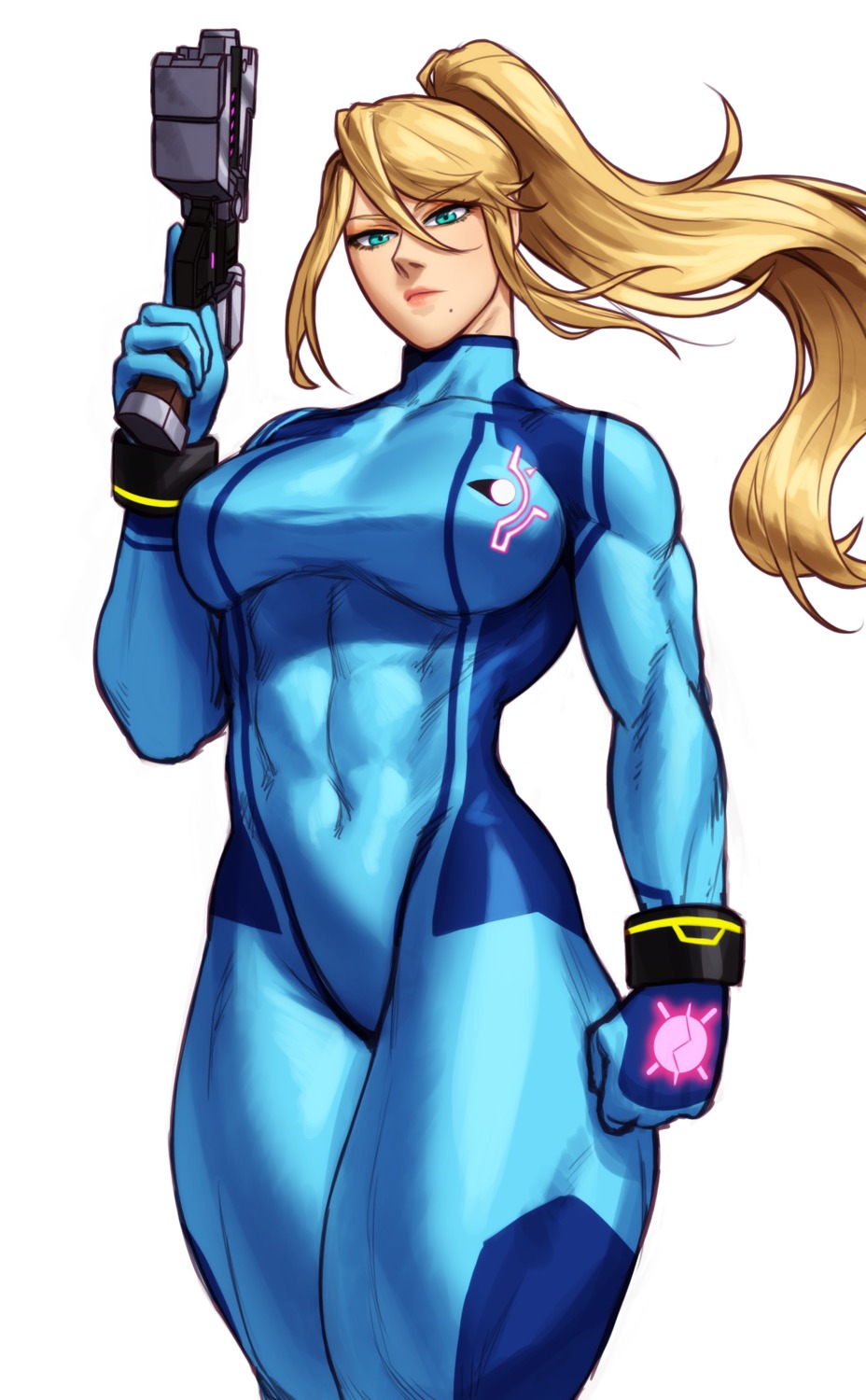 bodysuit gun metroid samus_aran sotcho