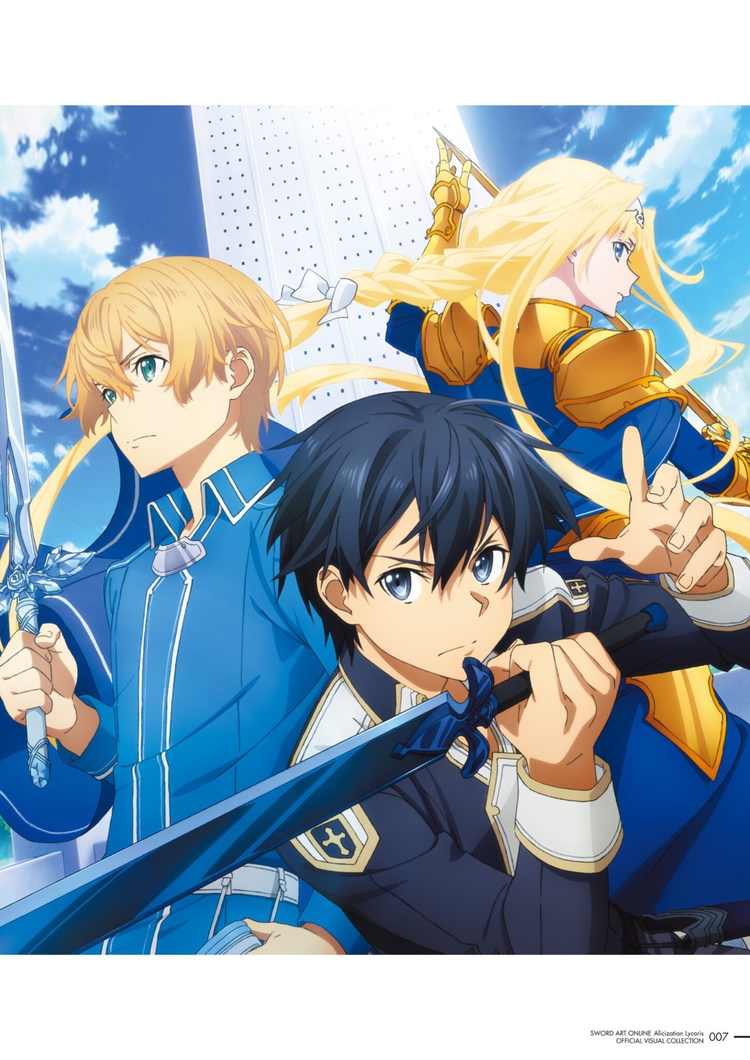 alice_zuberg armor eugeo kirito sword sword_art_online sword_art_online_alicization sword_art_online_alicization_lycoris uniform