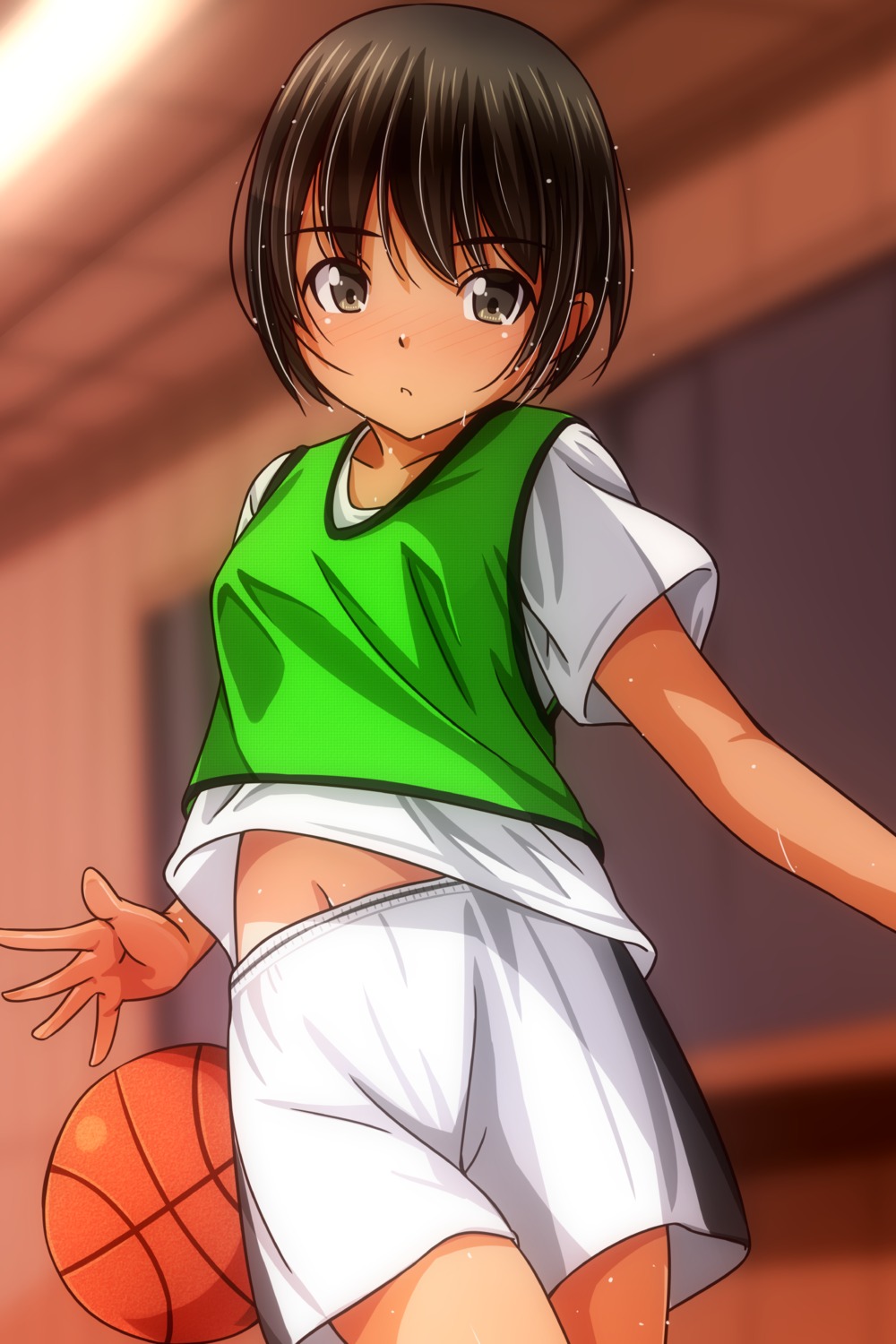 basketball gym_uniform matsunaga_kouyou wet