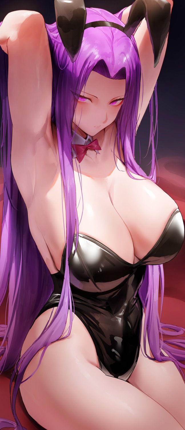 animal_ears bunny_ears bunny_girl fate/stay_night no_bra rider rororo