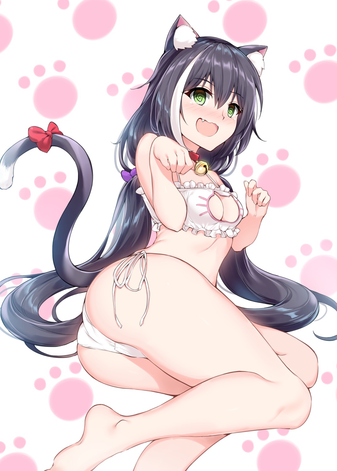 animal_ears ass bra cameltoe karyl_(princess_connect) nekomimi pantsu princess_connect princess_connect!_re:dive string_panties tail xin_(zinc)