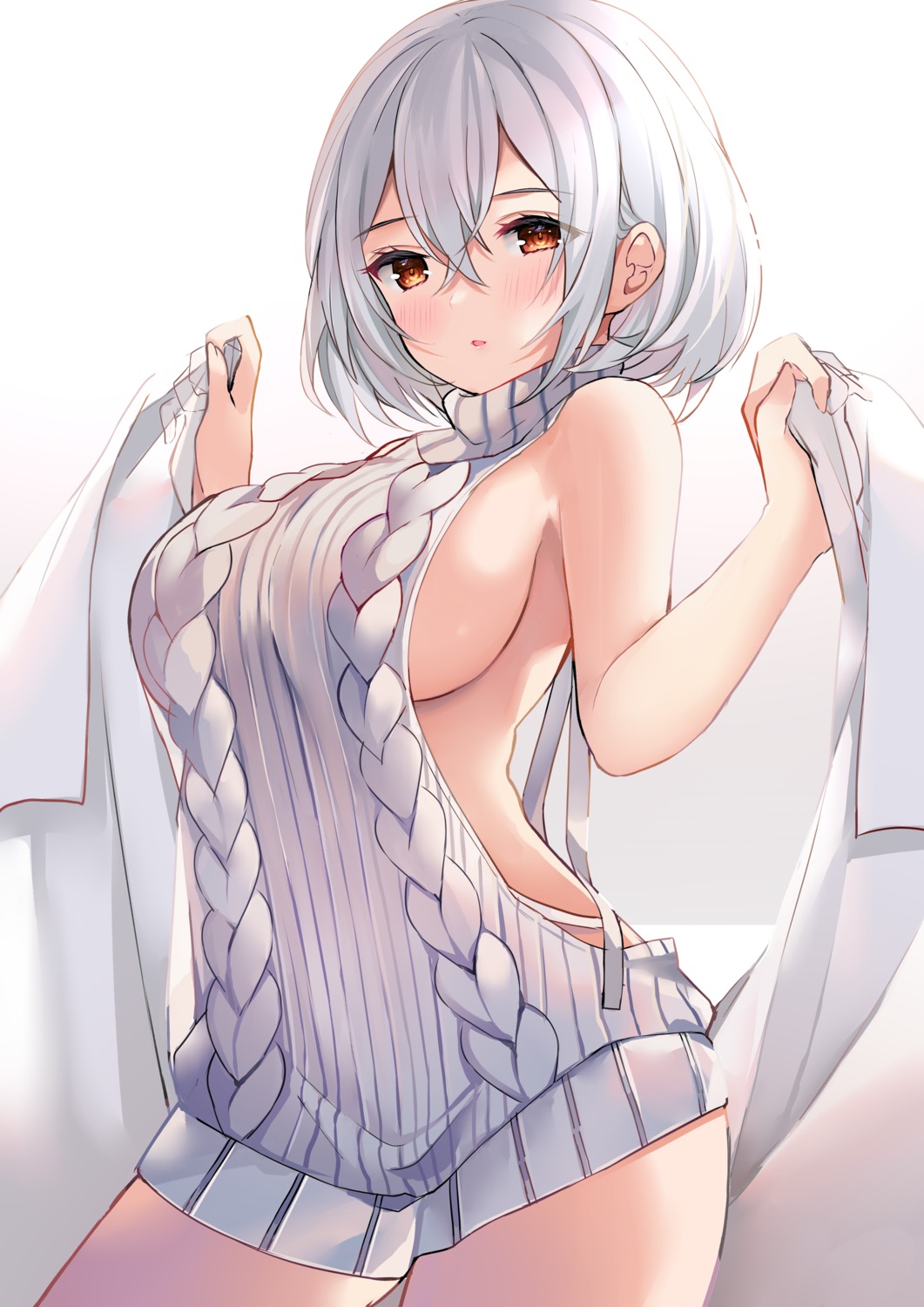 azur_lane no_bra ry_thae sirius_(azur_lane) sweater