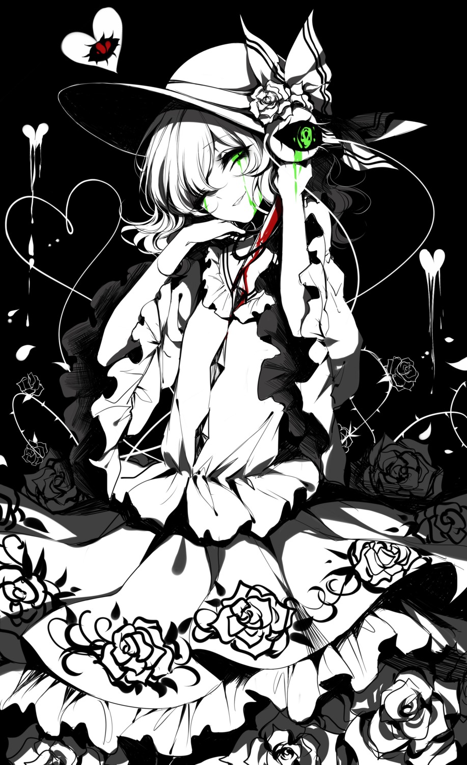 blood dress komeiji_koishi sheya touhou