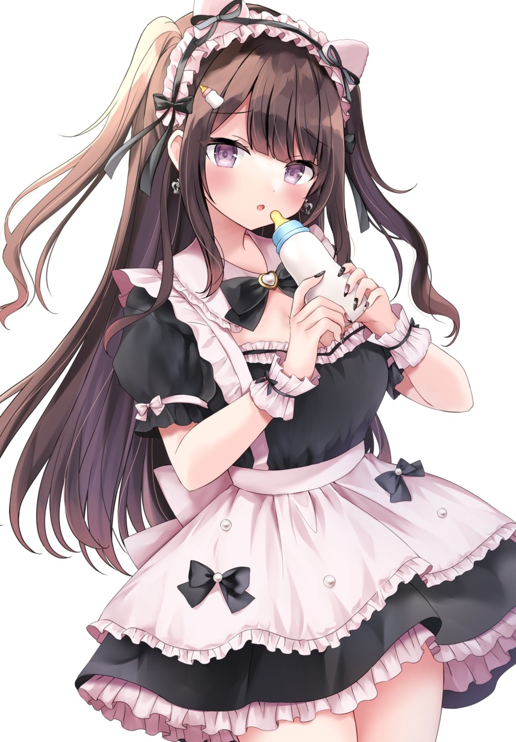 cleavage maid skirt_lift yuimisu