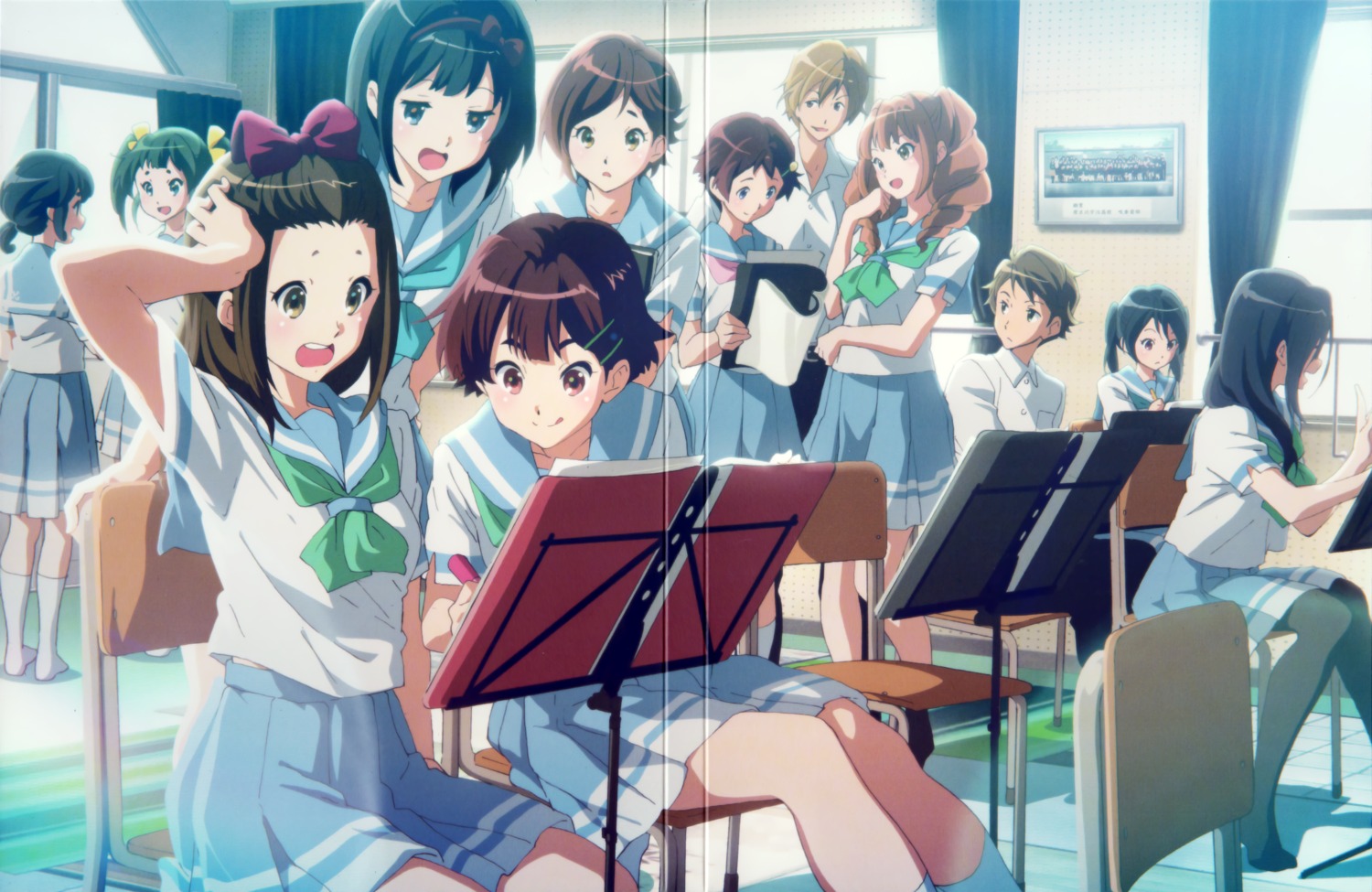 akamatsu_maki crease fixme fukui_sayaka hibike!_euphonium hitomi_rara ikeda_shouko iwata_keina kahashi_hiro kishibe_miru morimoto_michiyo noguchi_hideri pantyhose sawada_juri seifuku tanaka_asuka taura_mei tsukamoto_shuuichi