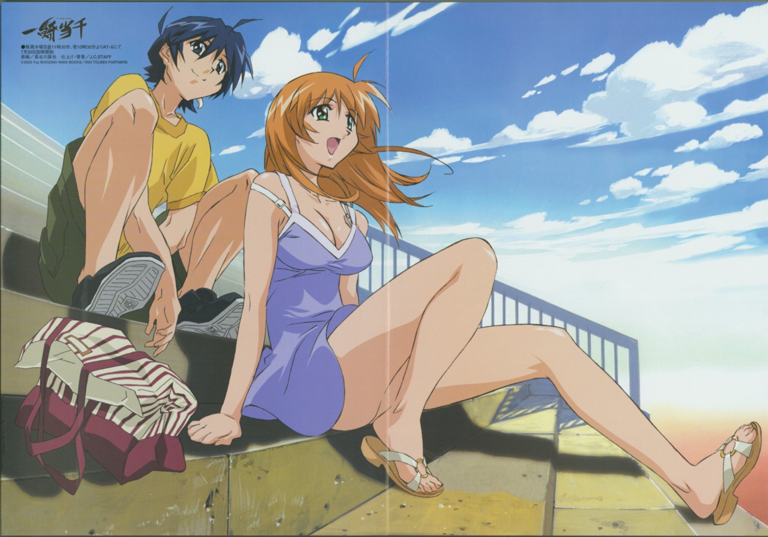 bra cleavage crease dress hasegawa_shinya ikkitousen shuyu_kokin sonsaku_hakufu summer_dress