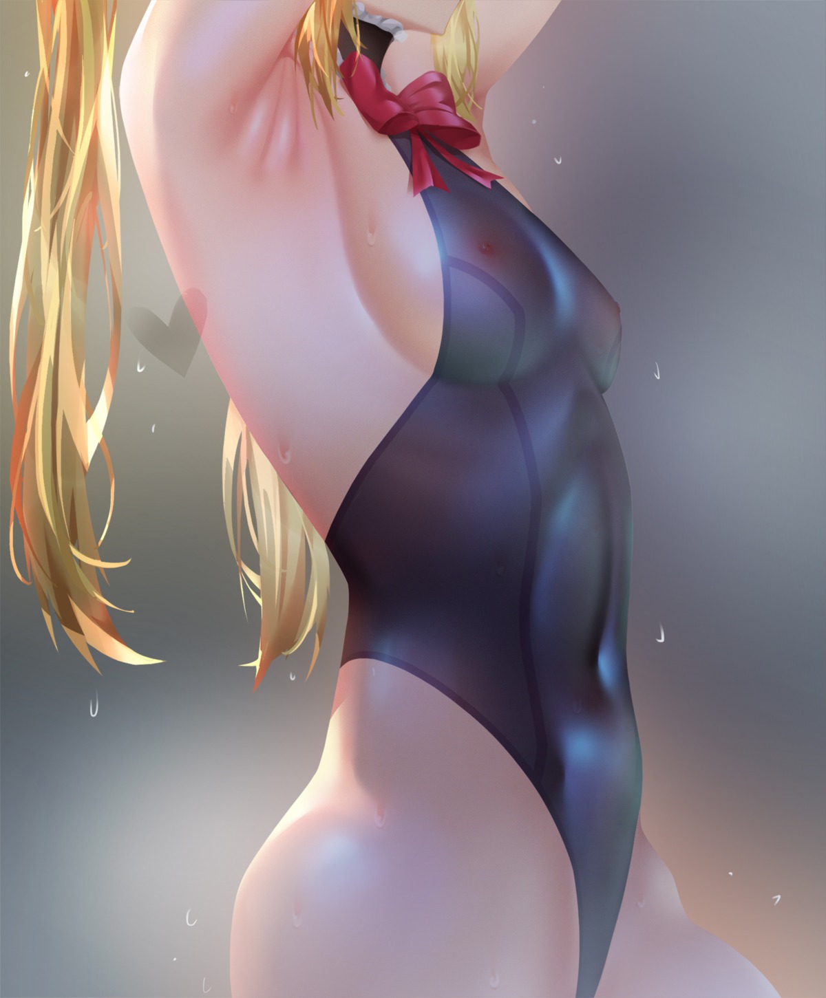 azur_lane dead_or_alive h.carrrrrrot marie_rose nipples see_through swimsuits
