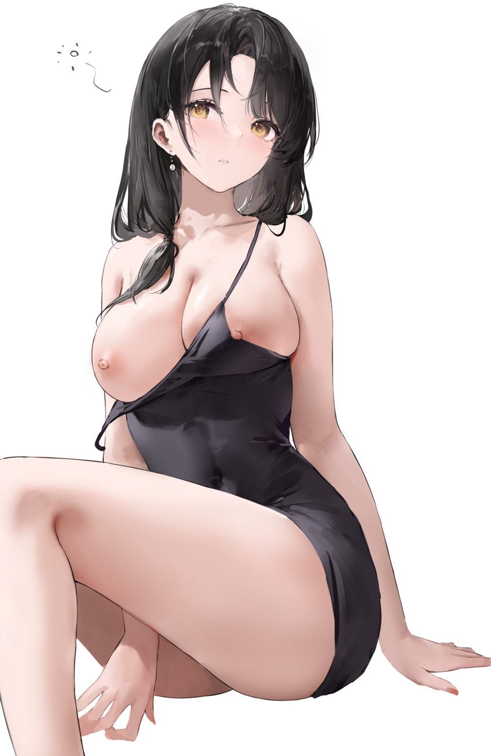 breasts haori_io lingerie nipples no_bra wardrobe_malfunction