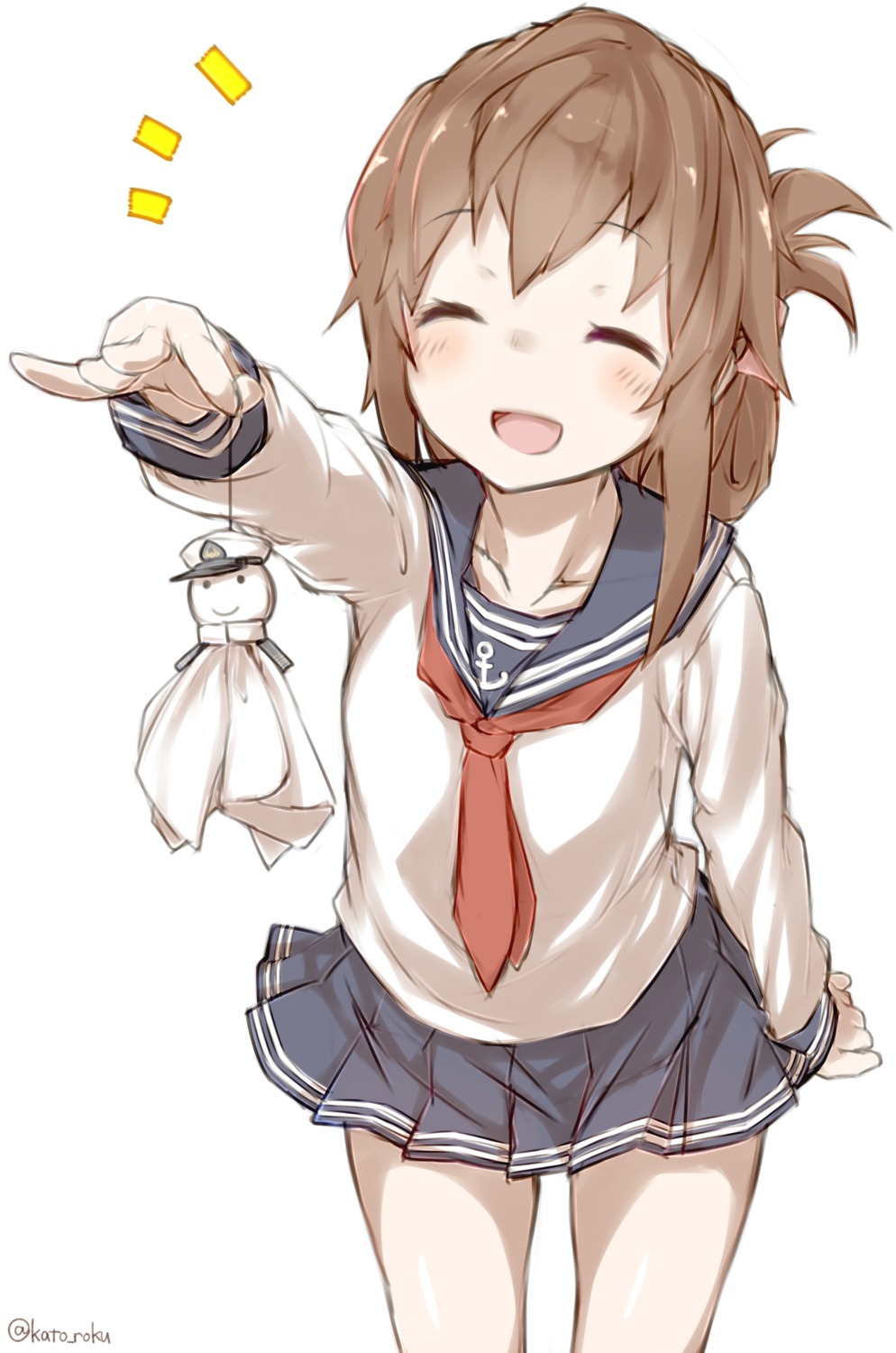 inazuma_(kancolle) kantai_collection kato_roku seifuku