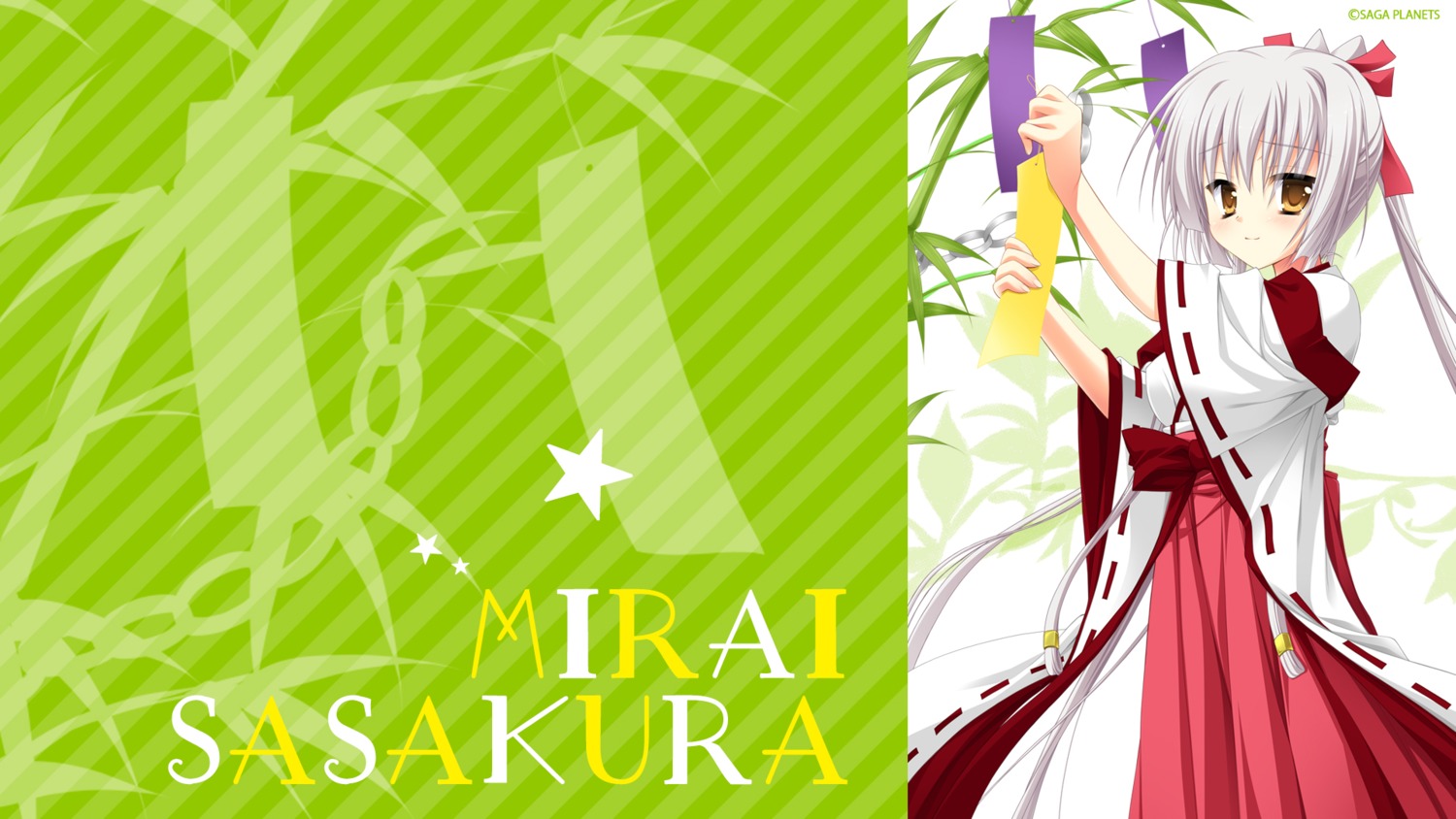 arisue_tsukasa karumaruka_circle miko saga_planets sasakura_mirai wallpaper