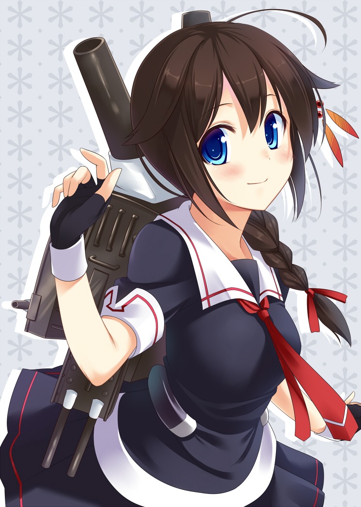 itou_nanami kantai_collection seifuku shigure_(kancolle)