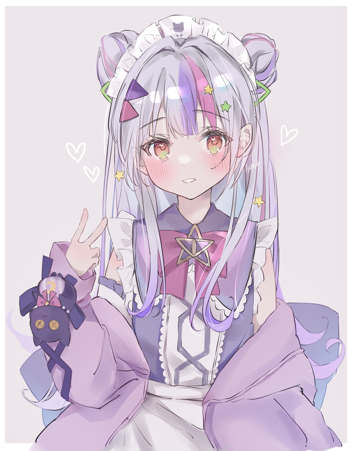 hololive maid murasaki_shion uyu