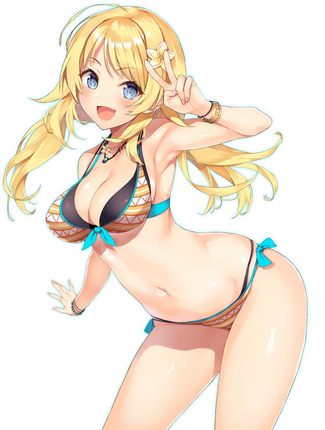 bikini cleavage hachimiya_meguru inuzumi_masaki swimsuits the_idolm@ster the_idolm@ster_shiny_colors