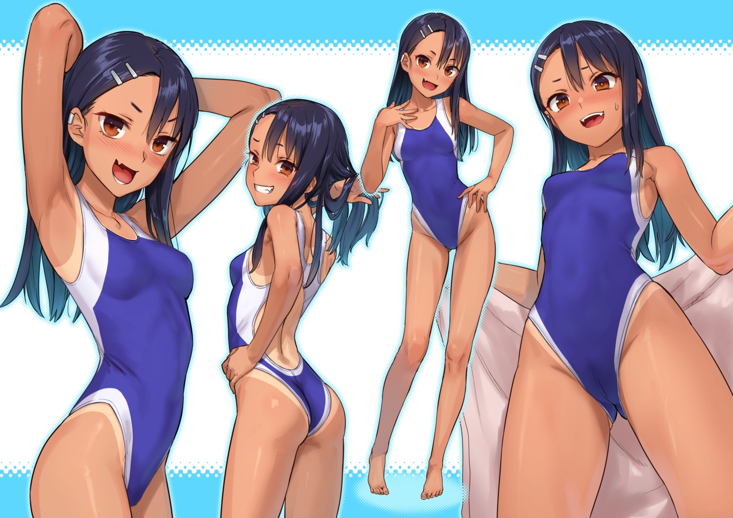 ass cameltoe ijiranaide_nagatoro-san kawakami_rokkaku nagatoro_hayase swimsuits tan_lines