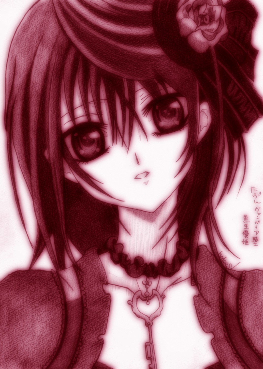 cross_yuuki godees monochrome vampire_knight