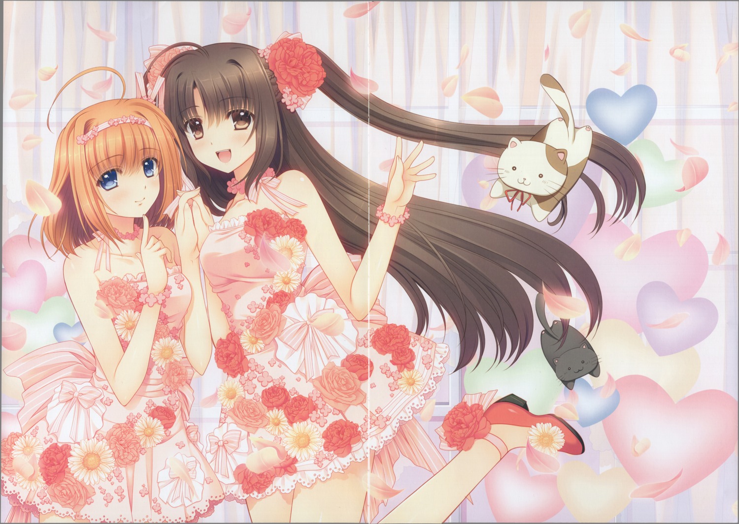 crease crossover dress fixme fuyou_kaede heels navel neko nishimata_aoi oretachi_ni_tsubasa_wa_nai shuffle uncompressed_file