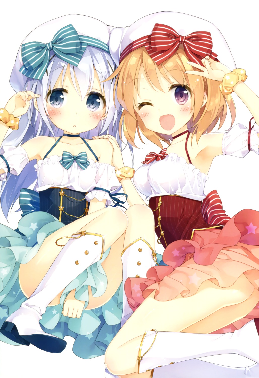 ass dress gochuumon_wa_usagi_desu_ka? heels hoto_cocoa kafuu_chino kani_biimu loli luminocity nopan