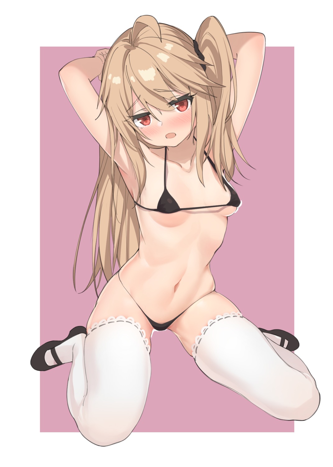 bikini deatheach swimsuits thighhighs