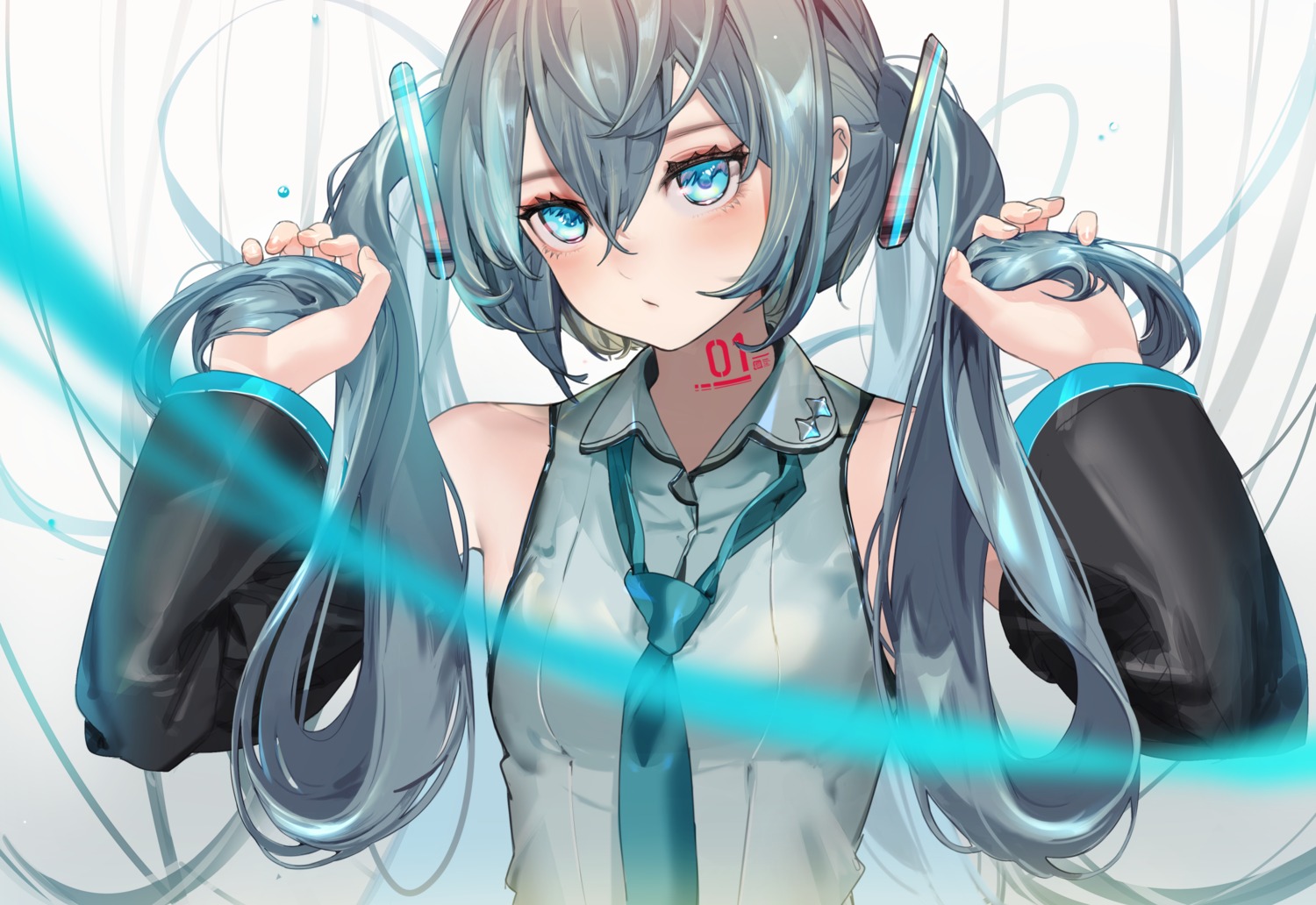 hatsune_miku nik_ibi tattoo vocaloid