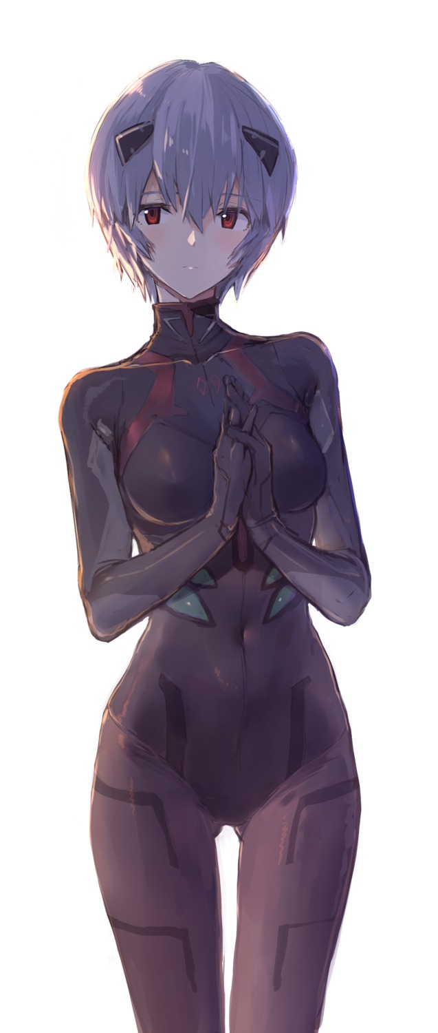 akasa_ai ayanami_rei bodysuit neon_genesis_evangelion