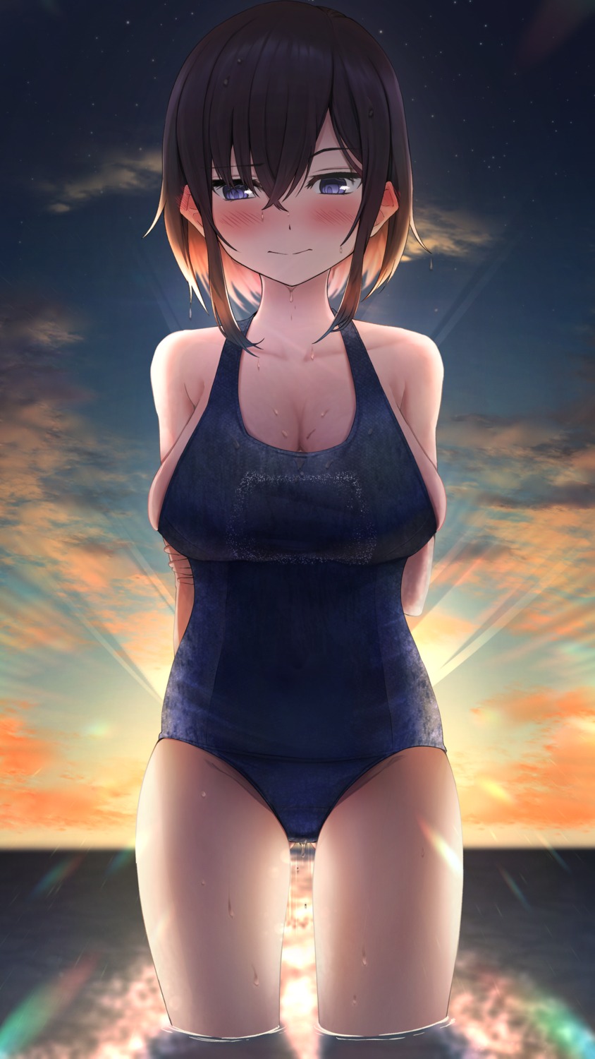 anemone_noa swimsuits wet