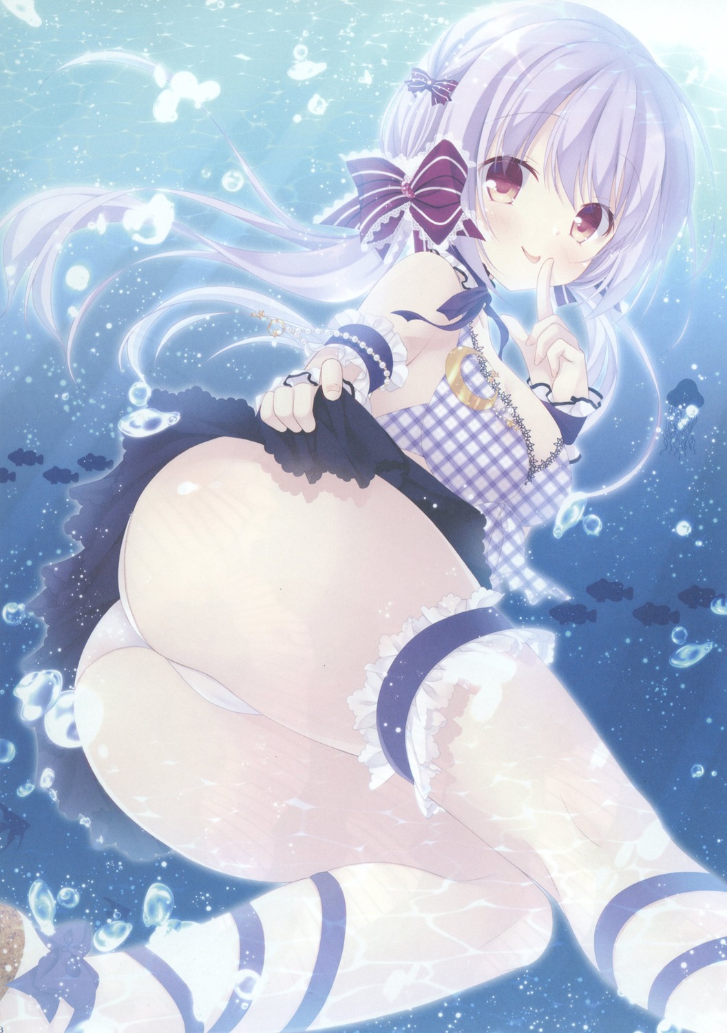 ass bra cameltoe egoistic_honey garter hazumi_rio pantsu skirt_lift wet