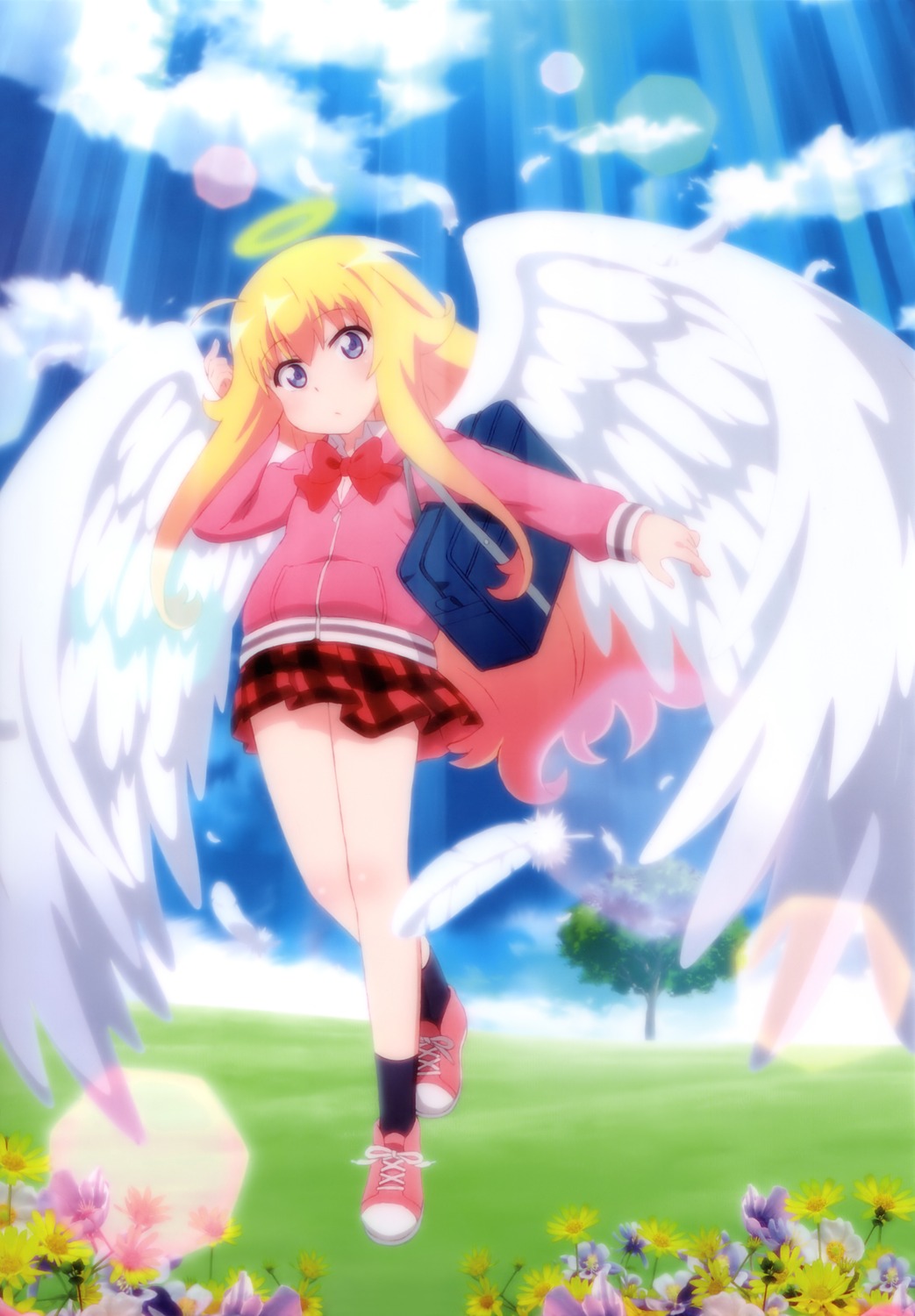 angel gabriel_dropout seifuku tenma_gabriel_white wings