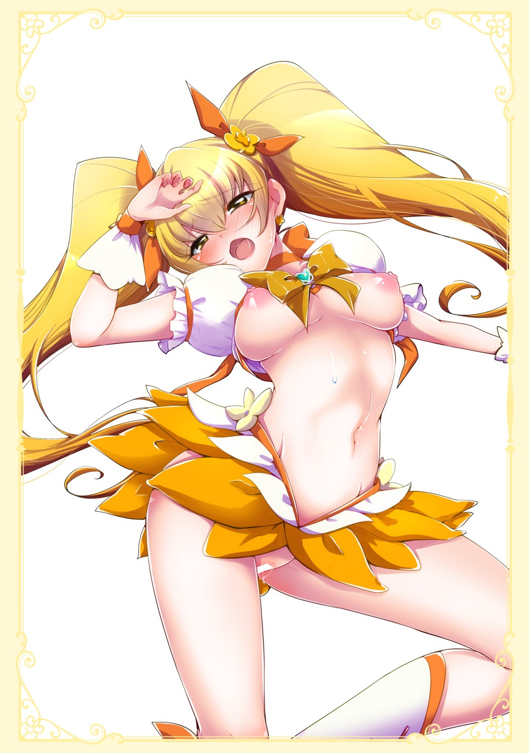 breasts censored heartcatch_precure! miyanoyuki myoudouin_itsuki precure pussy_juice