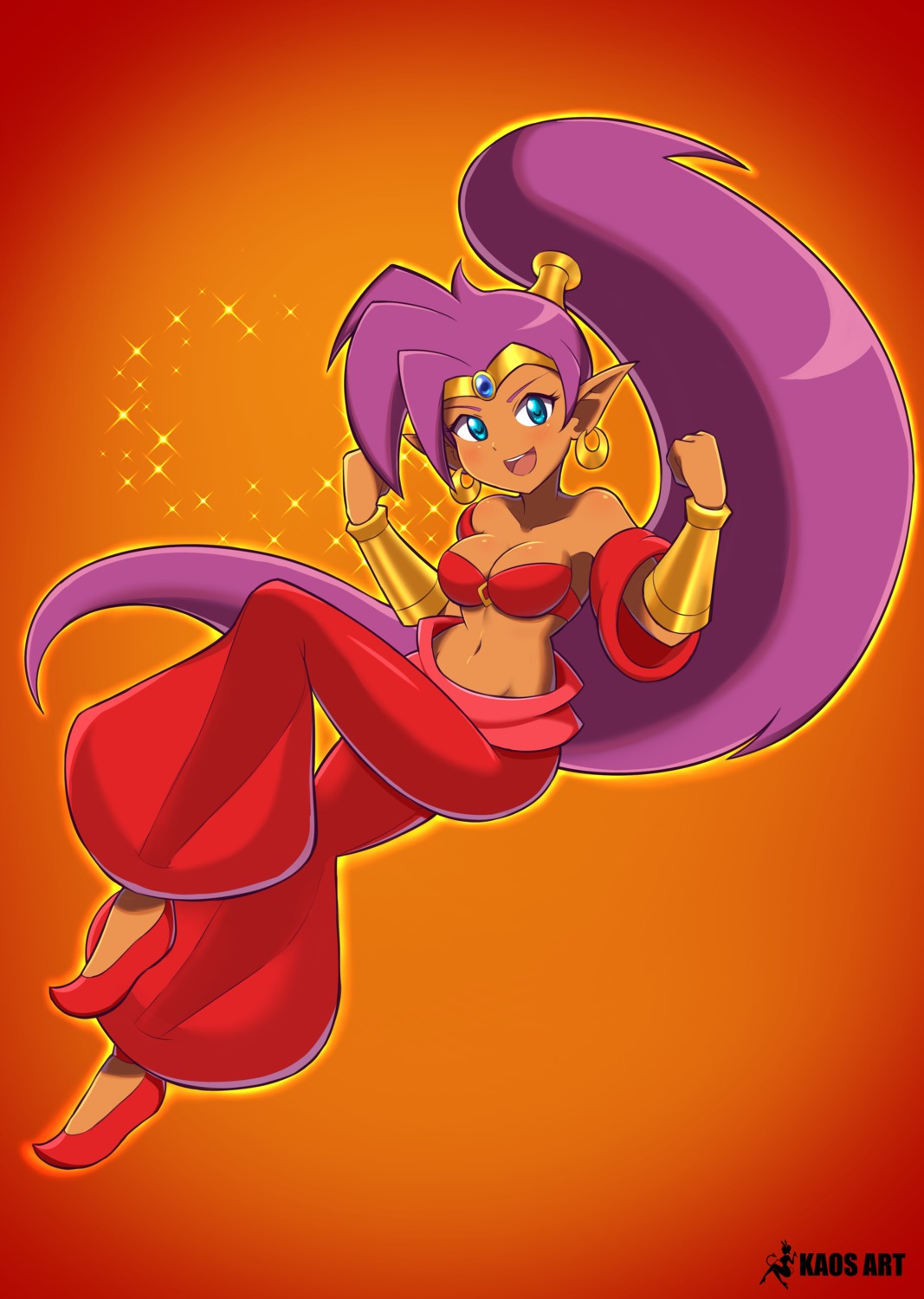 no_bra pointy_ears see_through shantae shantae_(character) tagme