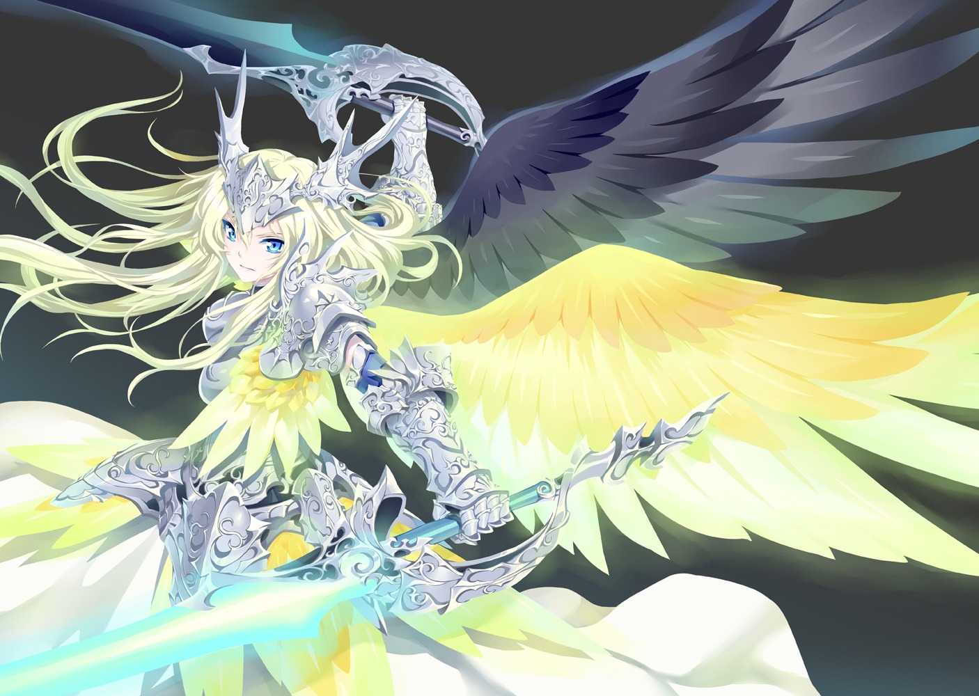 armor kousaki_rui sword wings