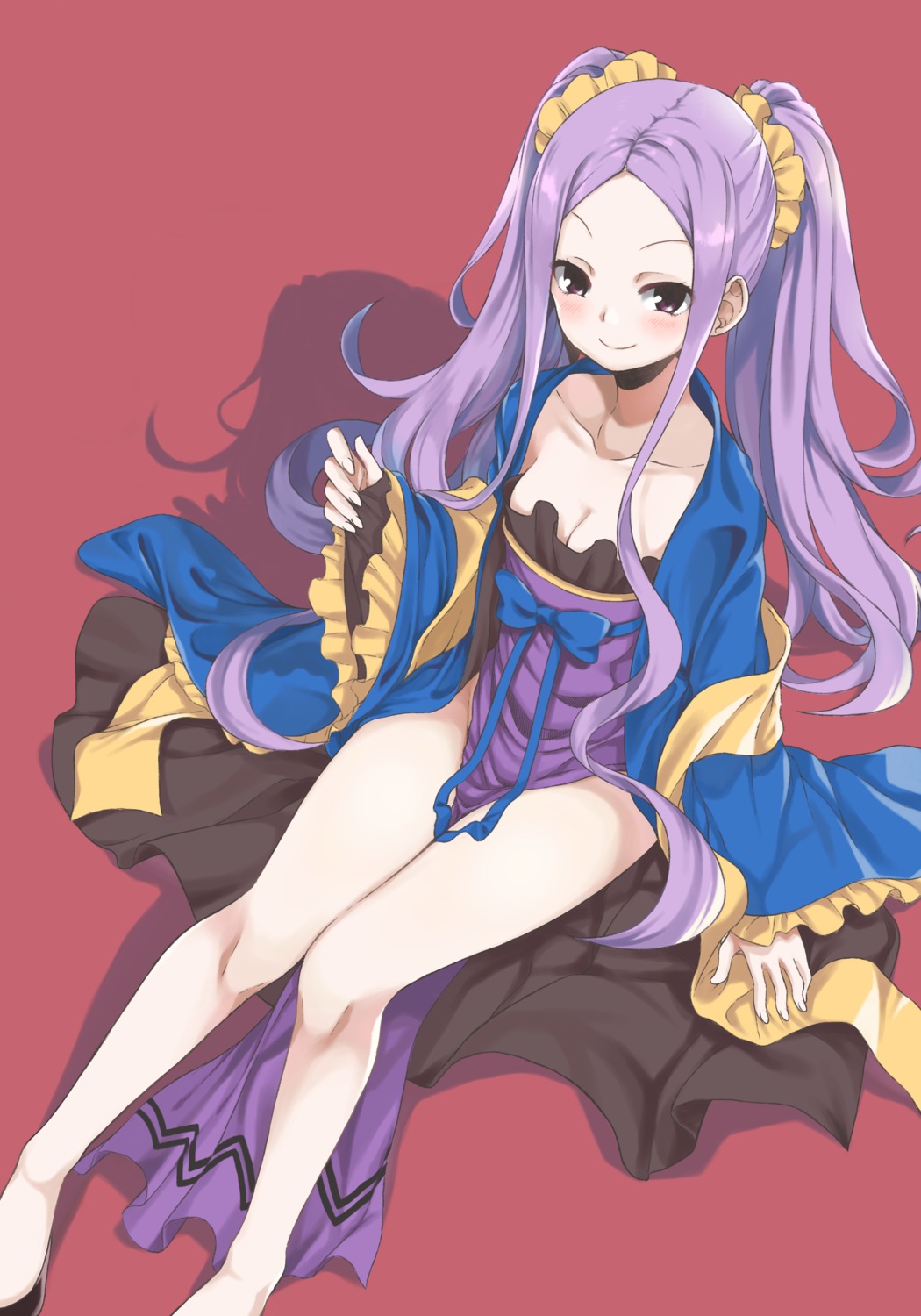 amu_(258shin) cleavage fate/grand_order japanese_clothes wu_zetian_(fate/grand_order)