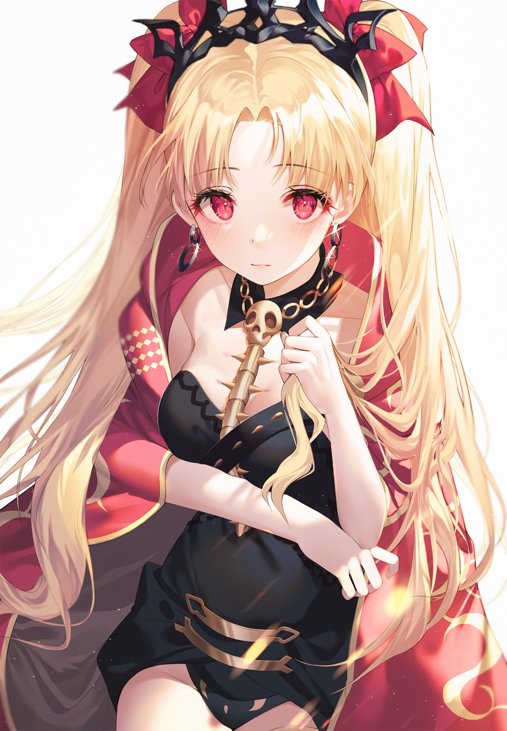 breast_hold cleavage ereshkigal_(fate/grand_order) fate/grand_order kinty pantsu