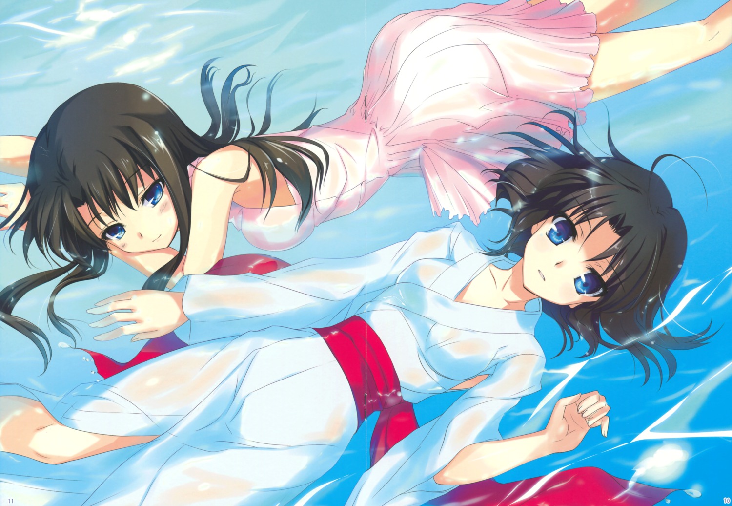 ame_nochi_yuki ameto_yuki crease dress kara_no_kyoukai kokutou_azaka ryougi_shiki see_through wet_clothes yukata