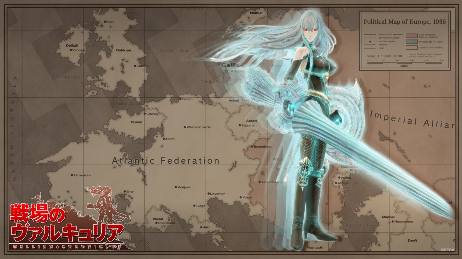 selvaria_bles valkyria_chronicles wallpaper weapon