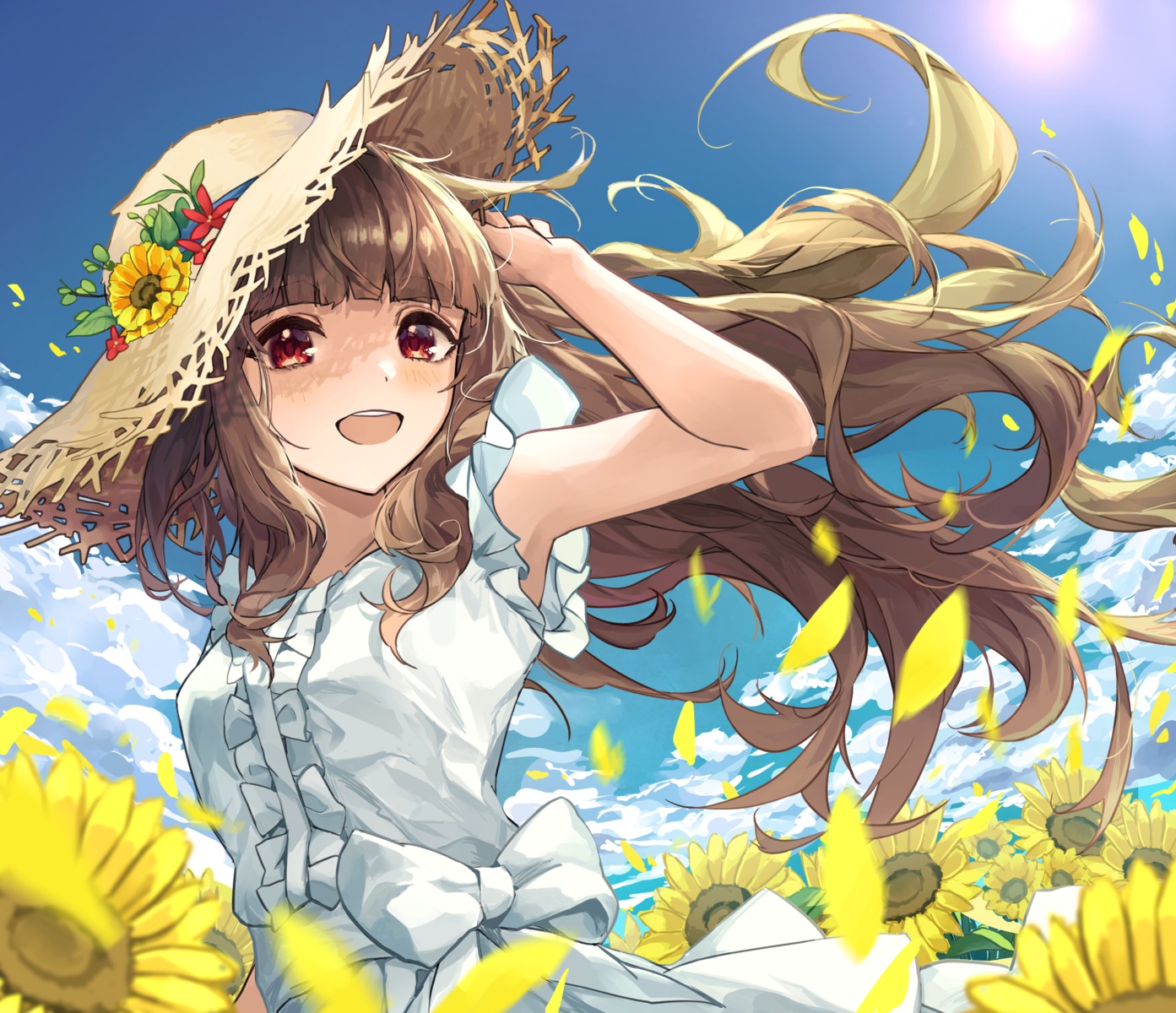 dress kamiya_nao shino_sto summer_dress the_idolm@ster the_idolm@ster_cinderella_girls