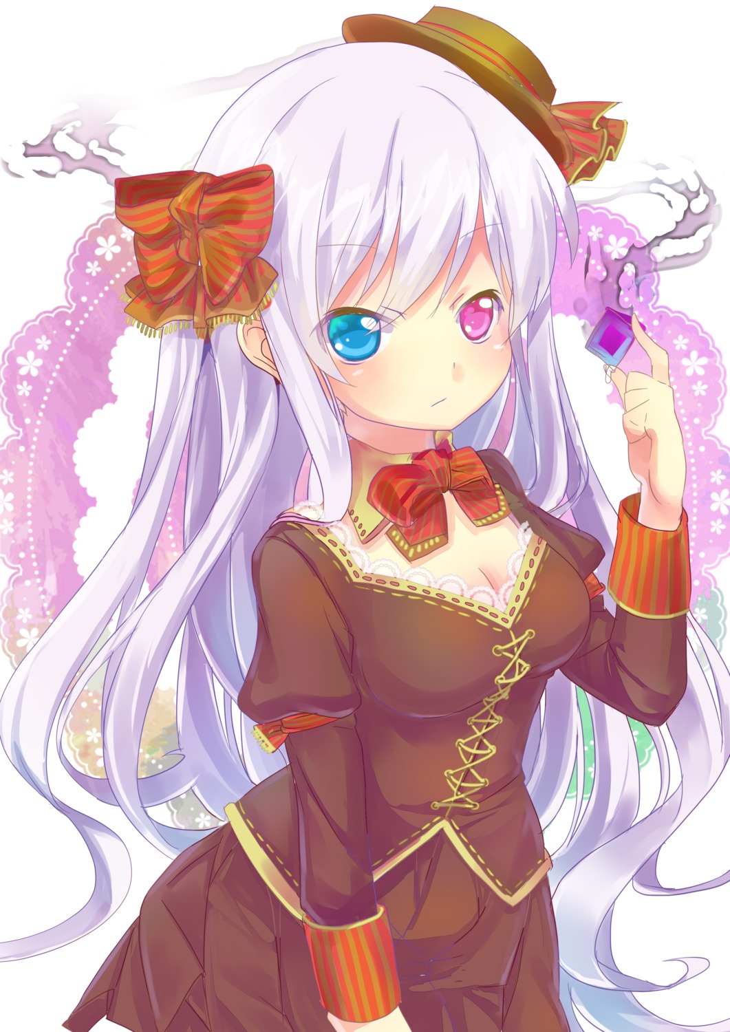 cleavage dress heterochromia nyori