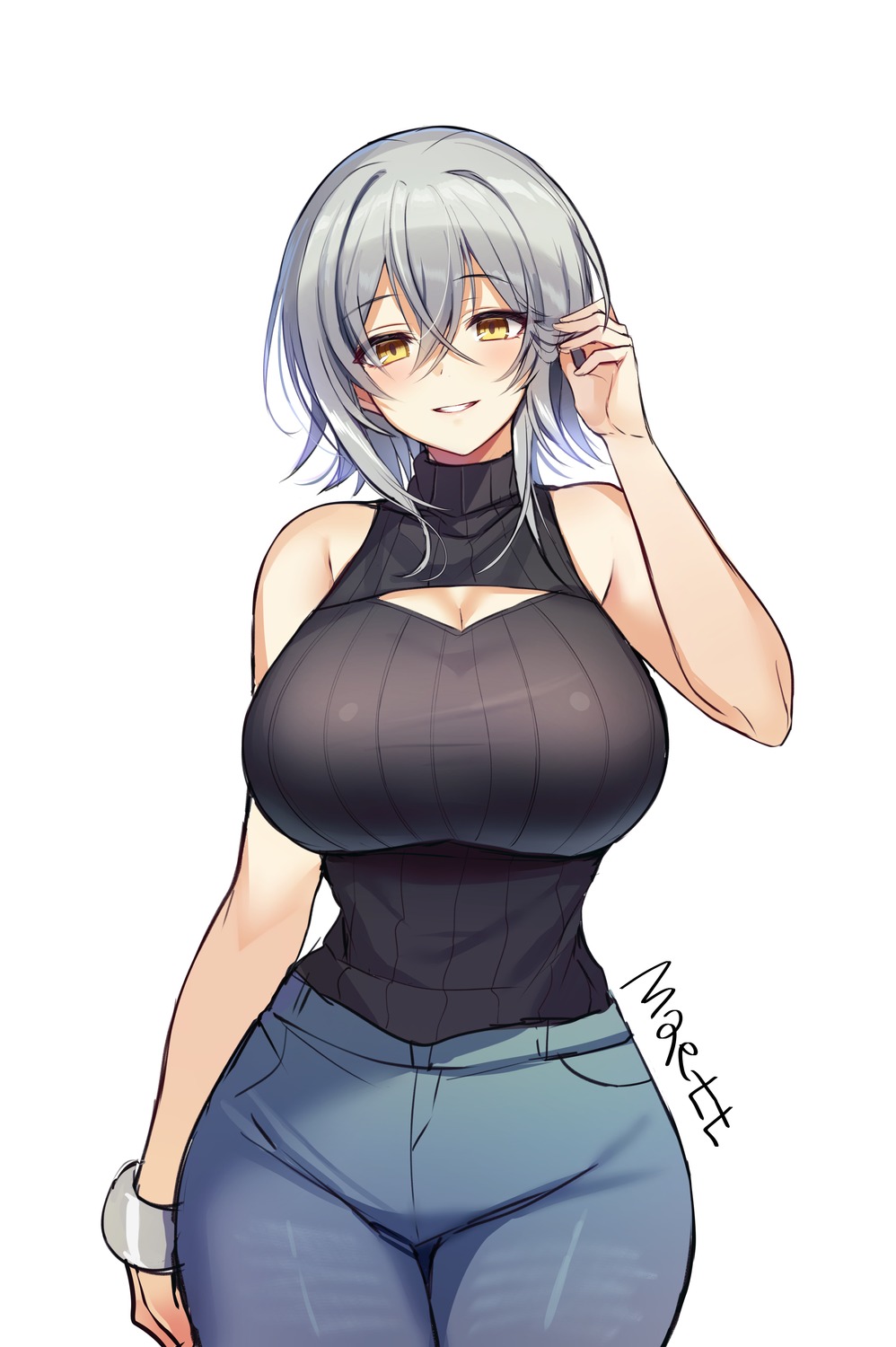 cleavage maett sketch sweater