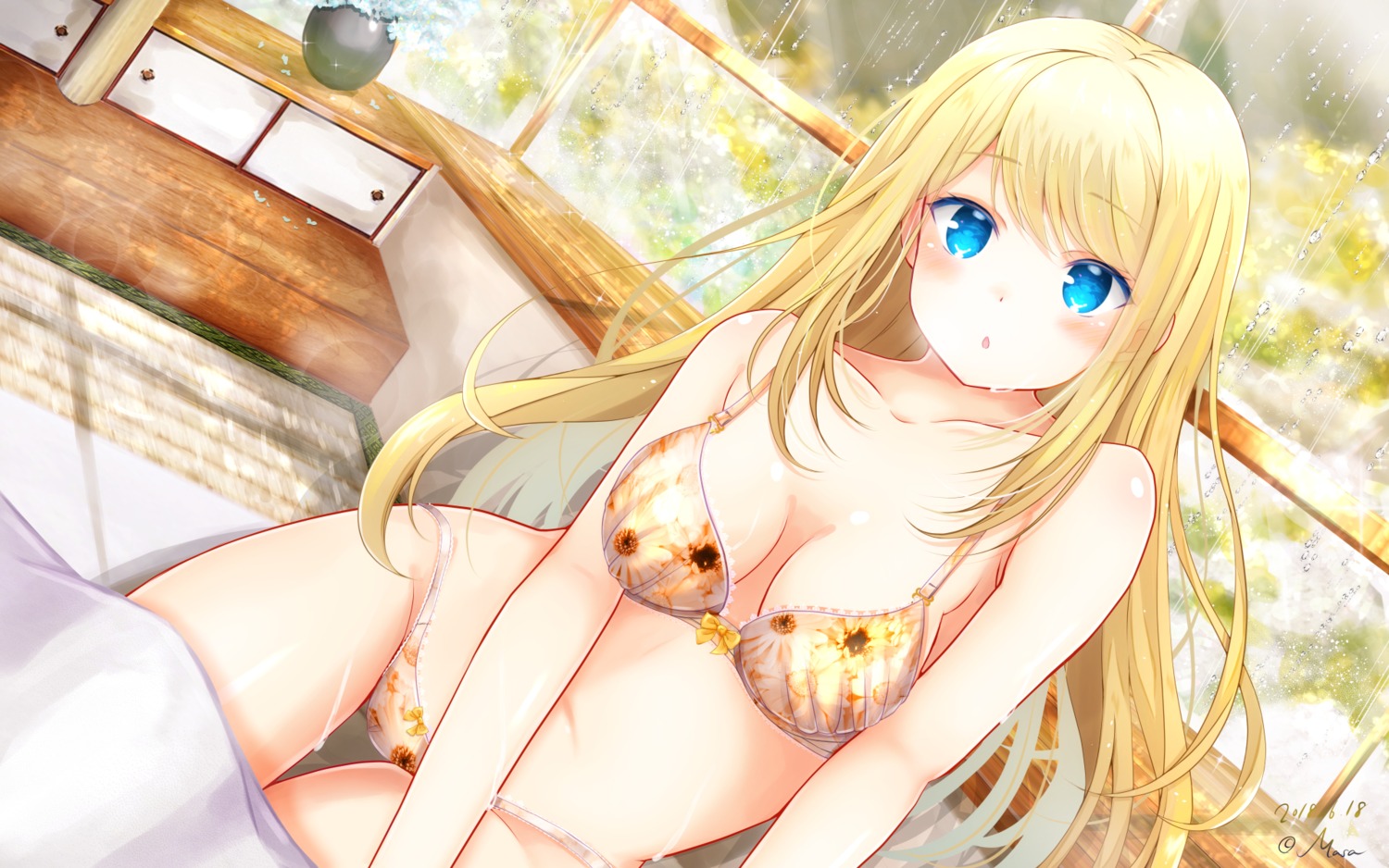 bra chloe_lemaire cleavage girlfriend_(kari) masa_(mirage77) pantsu wallpaper