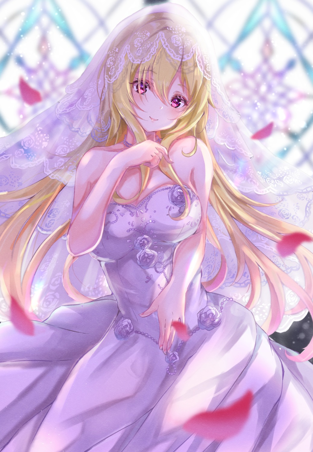 dress kurosaki_chitose sa-ya2 the_idolm@ster the_idolm@ster_cinderella_girls wedding_dress