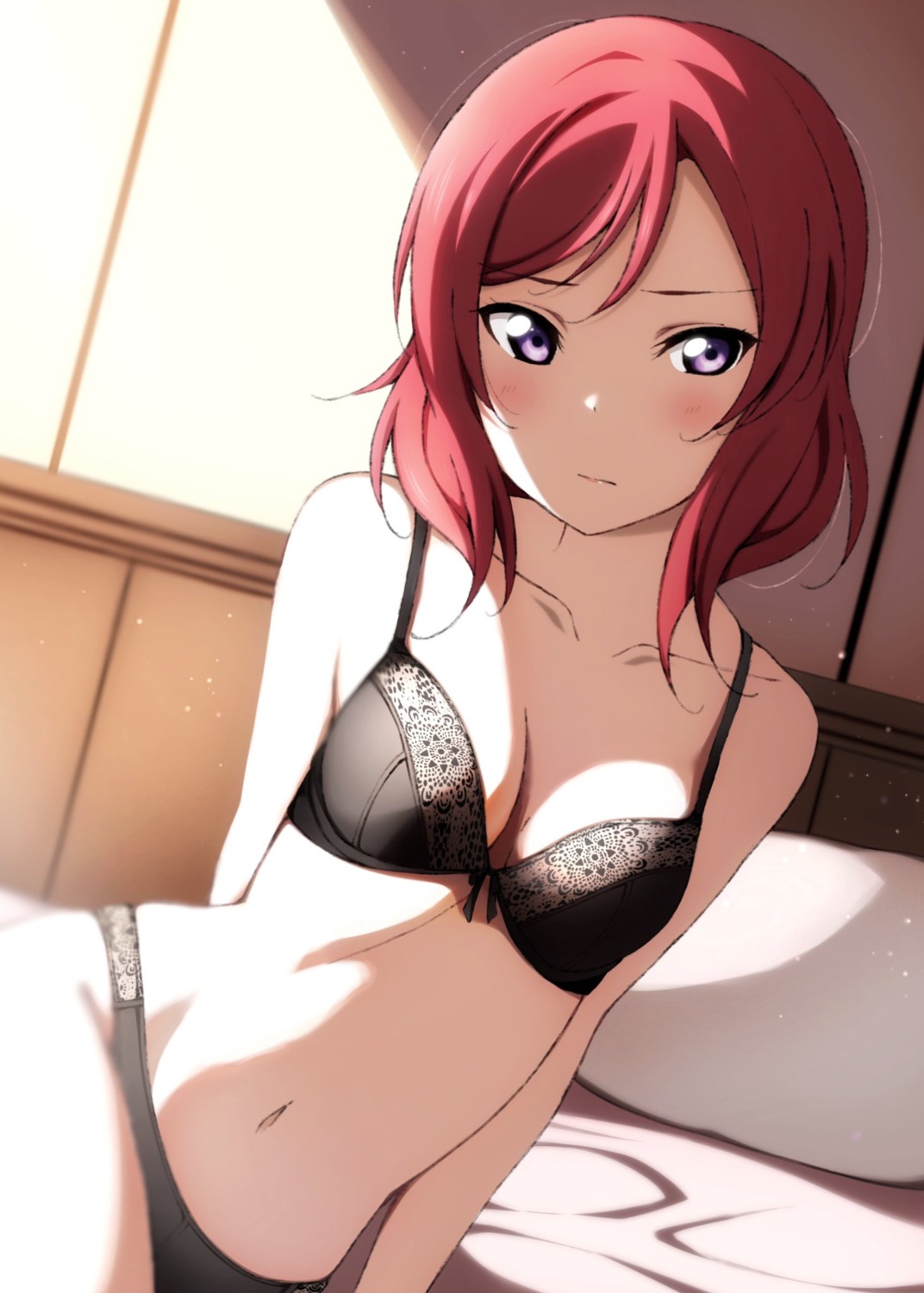 bra cleavage lingerie love_live! nishikino_maki pantsu reno_0901