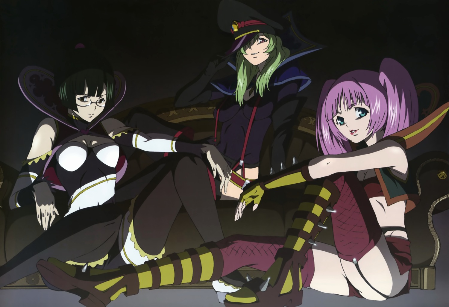 ishibashi_shousuke jpeg_artifacts nichi_keito shinada_benio star_driver stockings thighhighs watanabe_kanako