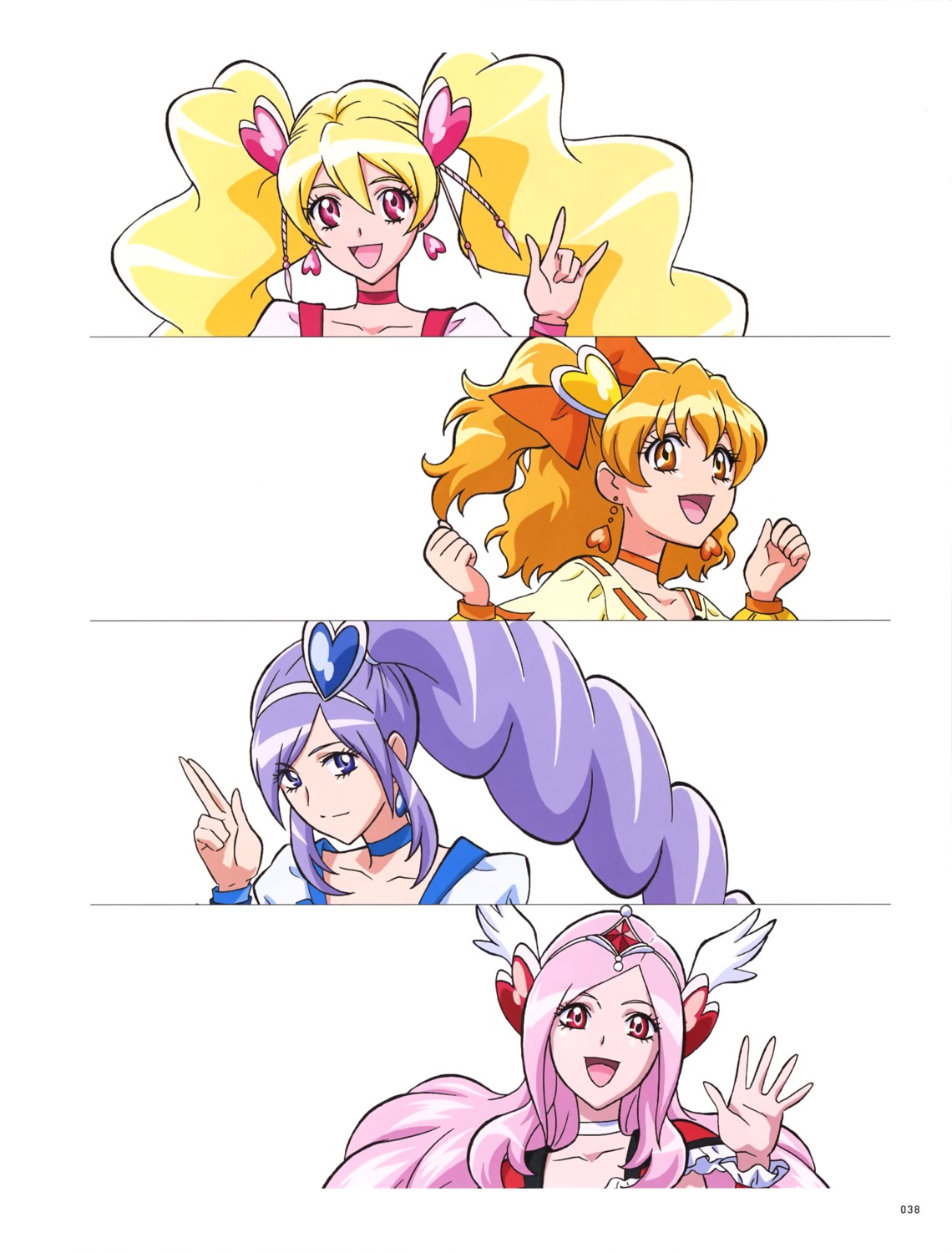 aono_miki fresh_precure! higashi_setsuna momozono_love precure yamabuki_inori