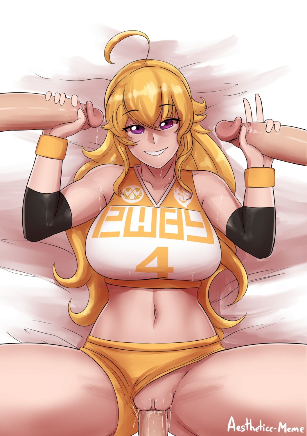 aestheticc-meme gangbang gym_uniform handjob penis pussy pussy_juice rwby sex uncensored yang_xiao_long